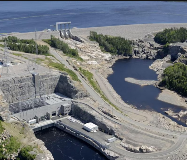 One of the dams of the Romaine hydroelectric complex. Photo: Hydro-Québec